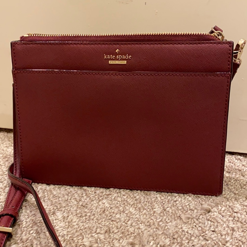 Maroon Kate Spade Purse